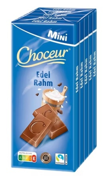 Nikolaus-Schneemann Lila mit Choceur Mini – Handgemachtes Wichtelgeschenk
